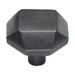 Ashley Norton Solid Bronze Faceted 1-7/16" (37mm) x 1-7/16" (37mm) Cabinet Knob