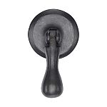 Ashley Norton Solid Bronze 3-1/8" (79mm) Drop Cabinet Pull on Round Plate