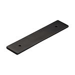 Ashley Norton Solid Bronze Rectangular 3-3/4" (96mm) Center-to-Center Cabinet Pull Backplate