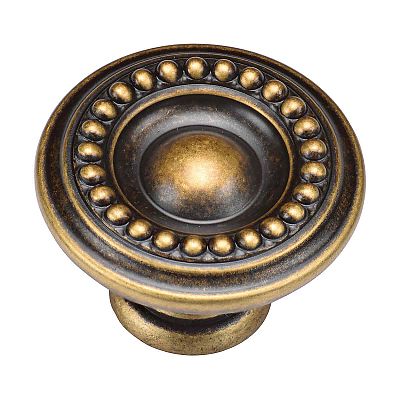 Ashley Norton Manzoni Beaded Round 1-3/8" (35mm) Cabinet Knob