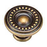 Ashley Norton Manzoni Beaded Round 1-3/8" (35mm) Cabinet Knob
