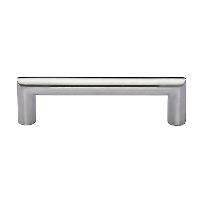 Ashley Norton Manzoni Modern D Stainless Steel 3-3/4" (96mm) Center-to-Center Cabinet Pull