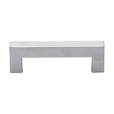Ashley Norton Manzoni Square Stainless Steel 3-3/4" (96mm) Center-to-Center Cabinet Pull