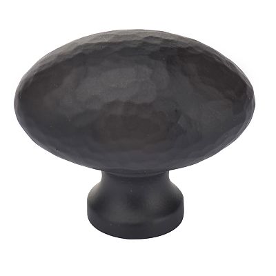 Ashley Norton Solid Brass Hammered Egg 1-1/4" (32mm) x 7/8" (22mm) Cabinet Knob