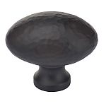Ashley Norton Solid Brass Hammered Egg 1-1/4" (32mm) x 7/8" (22mm) Cabinet Knob