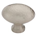Ashley Norton Solid Brass Hammered Egg 1-1/2" (38mm) x 1" (25mm) Cabinet Knob