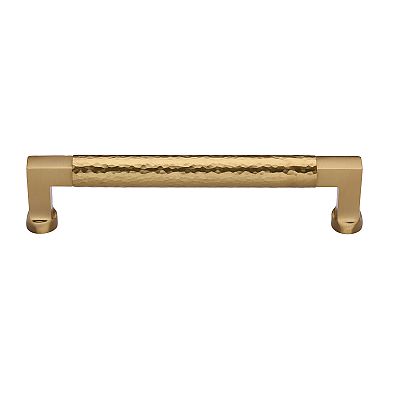 Ashley Norton Solid Brass Hammered Bauhaus 10" (254mm) Center-to-Center Cabinet Pull