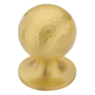 Ashley Norton Solid Brass Hammered Orb 1-1/2" (38mm) Cabinet Knob