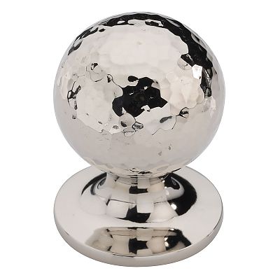 Ashley Norton Solid Brass Hammered Orb 1-1/4" (32mm) Cabinet Knob