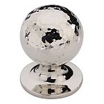 Ashley Norton Solid Brass Hammered Orb 1-1/4" (32mm) Cabinet Knob
