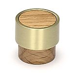 Ashley Norton Manzoni Designer Wood Round 1" (25mm) Cabinet Knob