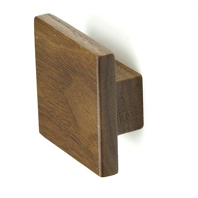 Ashley Norton Manzoni Designer Wood Square 1-3/8" (35mm) Cabinet Knob