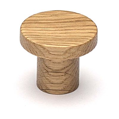 Ashley Norton Manzoni Designer Wood 1-1/4" (32mm) Modern Disc Cabinet Knob