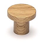 Ashley Norton Manzoni Designer Wood 1-1/4" (32mm) Modern Disc Cabinet Knob