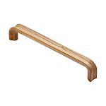 Ashley Norton Manzoni Groovy Designer Wood 8-13/16" (224mm) Center-to-Center Cabinet Pull