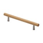 Ashley Norton Manzoni Tubular Designer Wood 6-5/16" (160mm) Center-to-Center Cabinet Pull