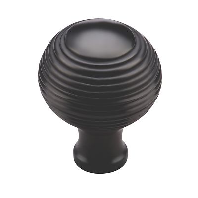Ashley Norton Solid Brass Reeded 1-1/4" (32mm) Cabinet Knob
