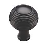 Ashley Norton Solid Brass Reeded 1-1/4" (32mm) Cabinet Knob