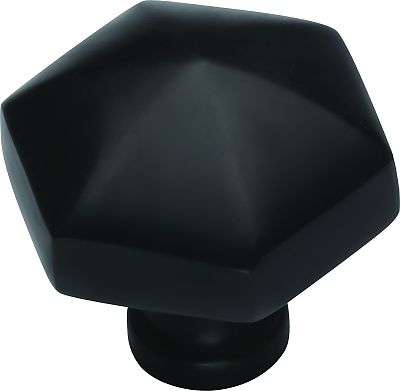 Ashley Norton Solid Brass Classix Hex 1-1/4" (32mm) Cabinet Knob