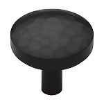 Ashley Norton Solid Brass Hammered Tayo 1-1/2" (38mm) Cabinet Knob