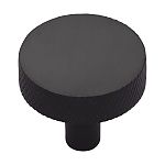 Ashley Norton Solid Brass Knurled Disc 1-1/2" (38mm) Cabinet Knob