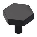 Ashley Norton Solid Brass Modern Hex 1-1/2" (38mm) Cabinet Knob