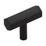 Ashley Norton Solid Brass Hex Modern T 1-5/8" (41mm) Cabinet Knob