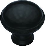 Ashley Norton Solid Brass Hammered 1-1/4" (32mm) Cabinet Knob