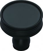 Ashley Norton Solid Brass Lisbon Ridged 1-1/4" (32mm) Cabinet Knob