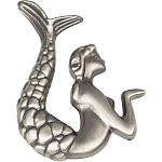Atlas Homewares  2-1/2" (64mm) Mermaid Left Cabinet Knob (Pewter)