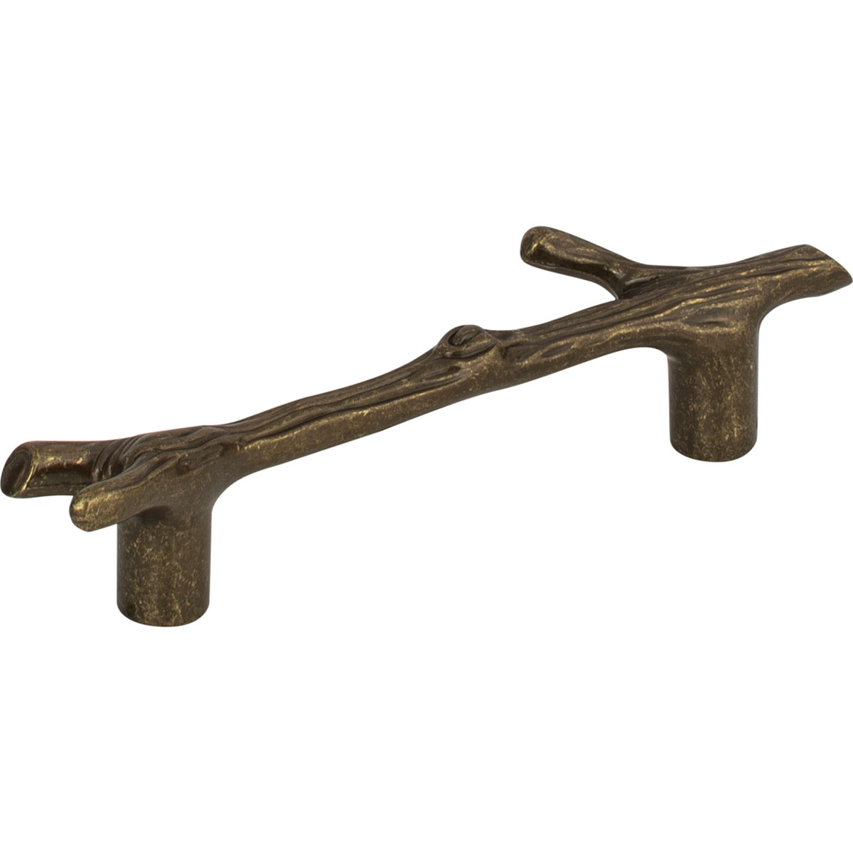 Atlas Homewares Twig Pull – 4.5-Inch Burnished Bronze Cabinet Handle, Natural Style