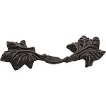 Atlas Homewares  3" (76mm) Center-to-Center Leaf Cabinet Pull (Oil Rubbed Bronze)