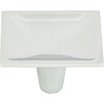 Atlas Homewares  2" (51mm) Dap Square Cabinet Knob (Polished Chrome)