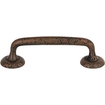 Atlas Homewares Olde World 3" (76mm) Center-to-Center Small Cabinet Pull (Rust)