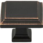 Atlas Homewares Sutton Place 1-1/4" (32mm) Square Cabinet Knob (Venetian Bronze)