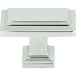 Atlas Homewares Sutton Place 1-1/2" (38mm) Rectangle Cabinet Knob (Polished Chrome)