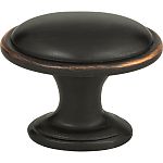 Atlas Homewares Austen 1-11/32" (34mm) Oval Cabinet Knob (Venetian Bronze)