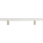 Atlas Homewares Optimism 5" (128mm) Center-to-Center Pull (Brushed Nickel/Clear Acrylic)
