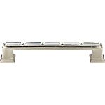 Atlas Homewares Legacy Crystal 5" (128mm) Center-to-Center Cabinet Pull (Brushed Nickel)