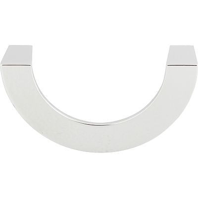 Atlas Homewares Roundabout Half Round 3" (76mm) Center-to-Center Medium Cabinet Pull (Polished Chrome)