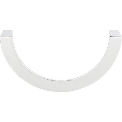Atlas Homewares Roundabout Half Round 5" (128mm) Center-to-Center Large Cabinet Pull (Polished Chrome)