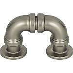 Atlas Homewares Steam Punk 1-5/16" (33mm) Center-to-Center Cabinet Pull (Graphite)