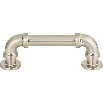 Atlas Homewares Steam Punk 3" (76mm) Center-to-Center Cabinet Pull (Brushed Nickel)