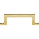 Atlas Homewares Campaign 3" (76mm) Center-to-Center Cabinet Pull (Polished Brass)