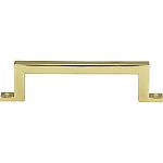 Atlas Homewares Campaign 3-3/4" (96mm) Center-to-Center Cabinet Pull (Polished Brass)