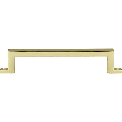 Atlas Homewares Campaign 5" (128mm) Center-to-Center Cabinet Pull (Polished Brass)