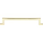 Atlas Homewares Campaign 6-5/16" (160mm) Center-to-Center Cabinet Pull (Polished Brass)