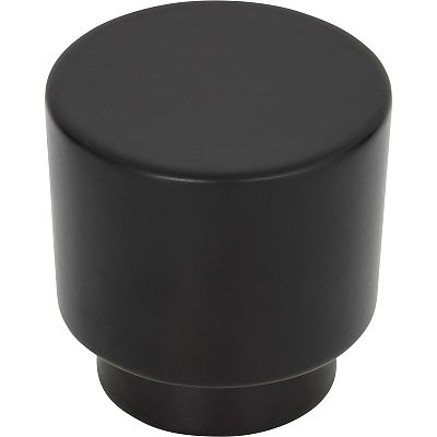 Atlas Homewares Tom Tom 1-1/4" (32mm) Cabinet Knob (Matte Black)