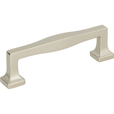 Atlas Homewares Kate 3-3/4" (96mm) Center-to-Center Square Cabinet Pull (Polished Nickel)