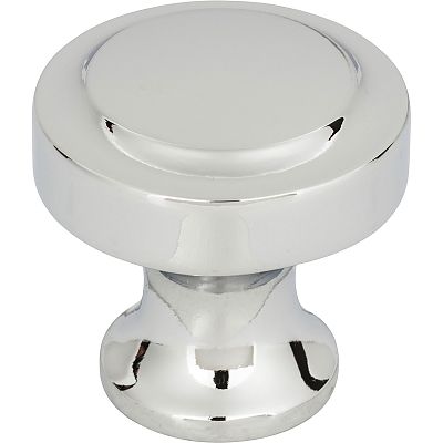 Atlas Homewares Bradbury 1-1/4" (32mm) Round Cabinet Knob (Polished Chrome)